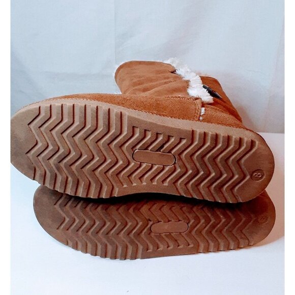 Suede Tan Women Boots - Picture 4 of 7